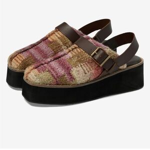 COPY - 72. Free People Astrid Platform Mule in Mulberry mix Size 8